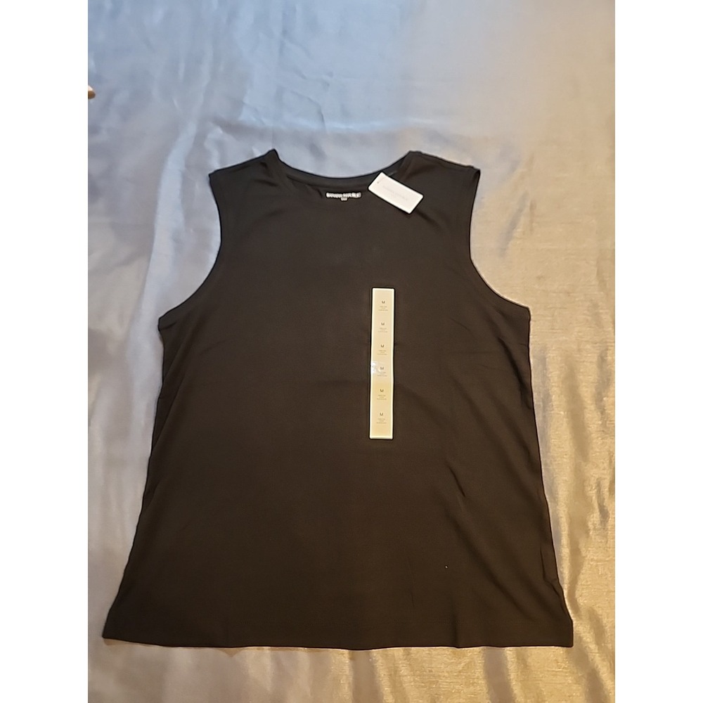 Banana Republic Timeless‎ Crew Sleeveless Tank Top Black Medium NWT